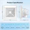 Ceiling Duct Exhaust Fan, 8inch, 15w, A.C. Source - view 6