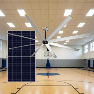 Ceiling Fan, 10FT, Solar, HVLS, BLDC