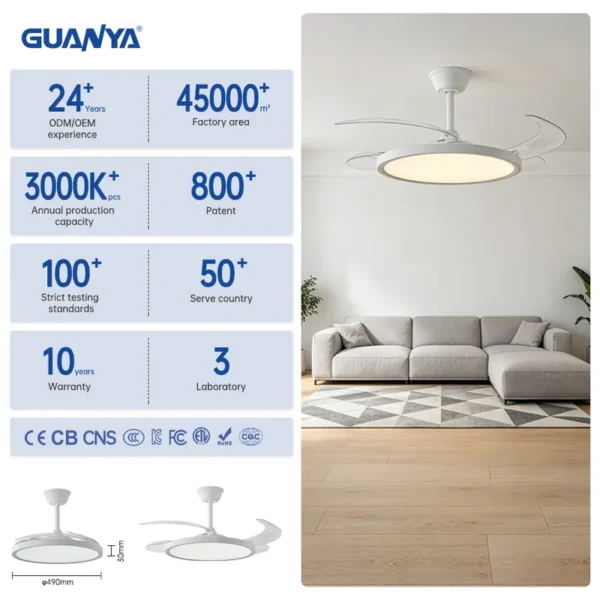 Ceiling Fan, 110-220, WD450006 - view 3