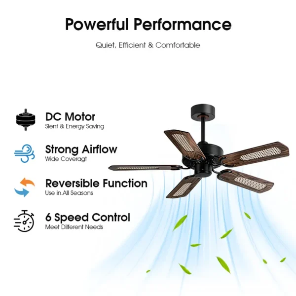 Ceiling Fan, 110V/220V, 42-Inch - view 5