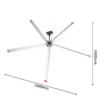Ceiling Fan, 12ft, Aluminum