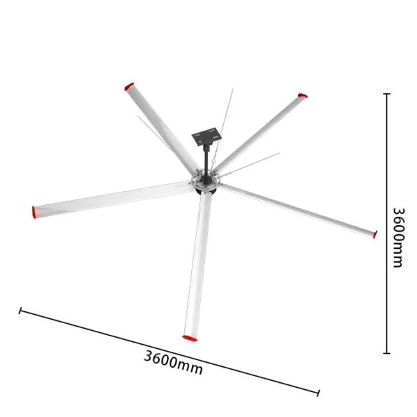 Ceiling Fan, 12ft, Aluminum