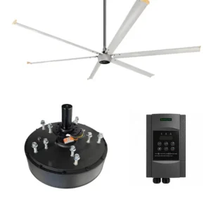 Ceiling Fan, 12ft, HVLS, PMSM, Aluminum