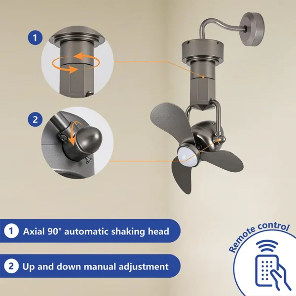 Ceiling Fan, 16", LED, 5-Speeds - view 4