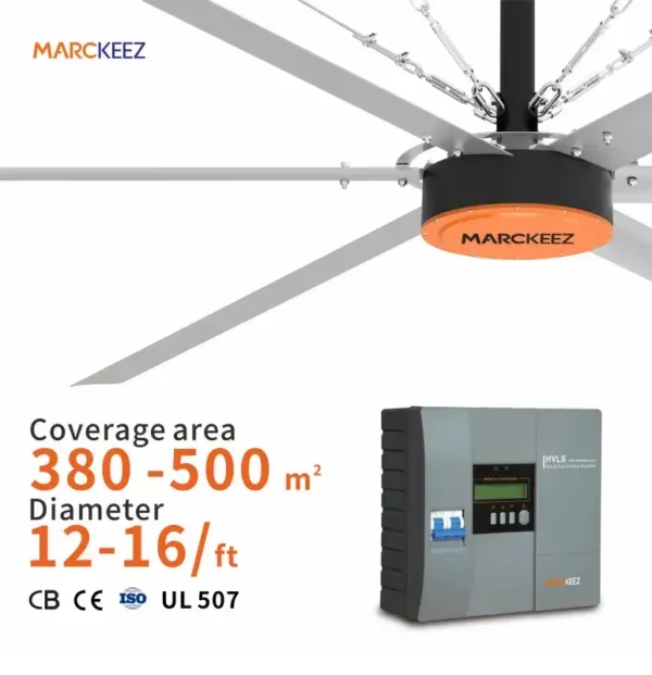 Ceiling Fan, 16Ft, HVLS