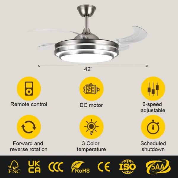 Ceiling Fan, 1777, 42-Inch, Copper - view 2