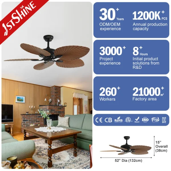 Ceiling Fan, 1stshine, 35W, Plastic - view 3