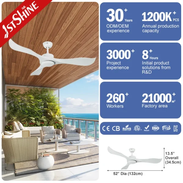 Ceiling Fan, 1stshine, 35W, Plastic - view 3