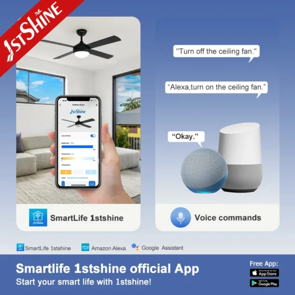 Ceiling Fan, 1stshine, DCF-W986 - view 6
