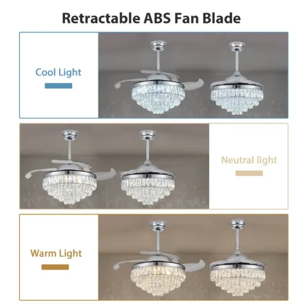 Ceiling Fan, 220V, LED, 6-Speed - view 3