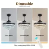 Ceiling Fan, 220V, LED, 6-Speed - view 5