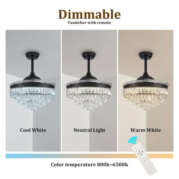 Ceiling Fan, 220V, LED, 6-Speed - view 5