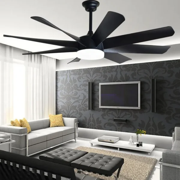 Ceiling Fan, 220volt, Copper, LED - view 5