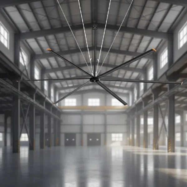 Ceiling Fan, 24ft, HVLS, Aluminum, 220V