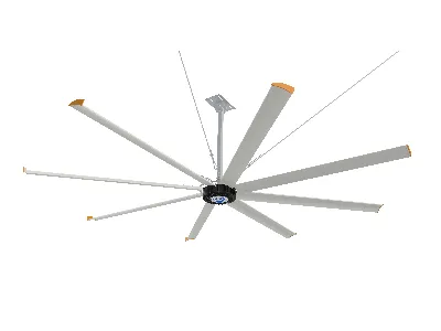 Ceiling Fan, 24ft, HVLS, Aluminum, 230V - view 2