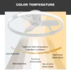 Ceiling Fan, 24inch, 32inch, LED, Abs - view 3