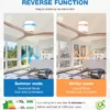Ceiling Fan, 25-40, Metal - view 3