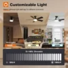 Ceiling Fan, 265V, 30W LED Light, Metal - view 4