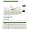 Ceiling Fan, 3.08M(10ft, 220 V, Aluminum Alloy - view 2