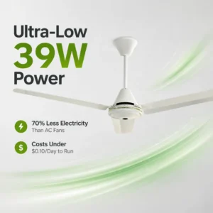 Ceiling Fan, 39W, Copper, BLDC, 9-Speed