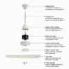 Ceiling Fan, 39W, Copper, BLDC, 9-Speed - view 5