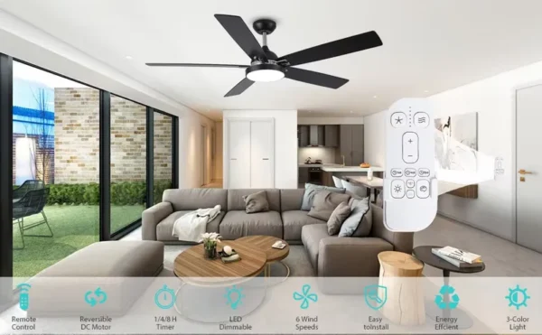 Ceiling Fan, 40W, Metal - view 4