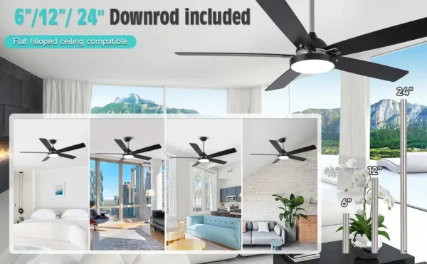 Ceiling Fan, 40W, Metal - view 5