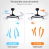 Ceiling Fan, 42'', Abs, LED - view 3