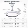 Ceiling Fan, 42-inch, 3-color, LED - view 2
