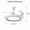 Ceiling Fan, 42-inch, 3-color, LED - view 3
