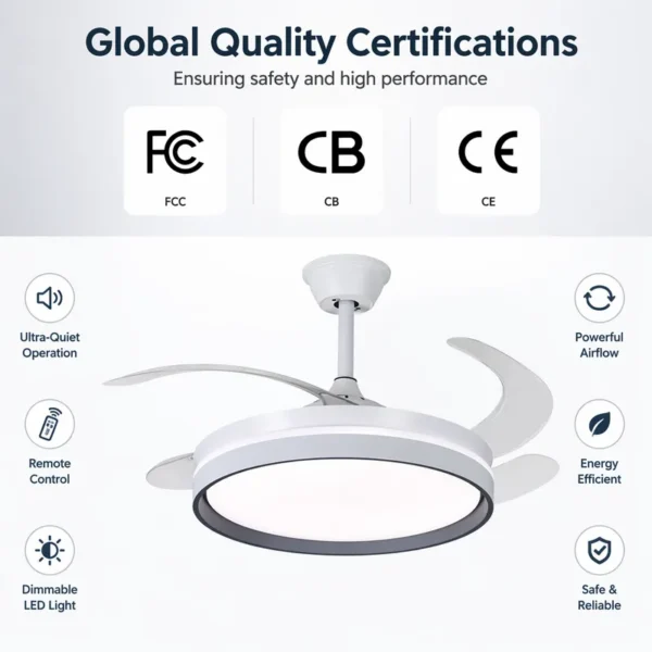 Ceiling Fan, 42-inch, 3-color, LED - view 4