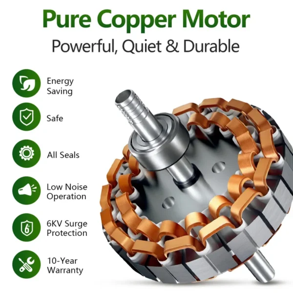 Ceiling Fan, 42-Inch, Copper - view 5