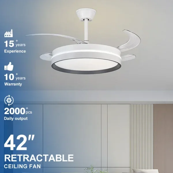 Ceiling Fan, 42W, Iron + ABS