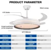 Ceiling Fan, 42W, Iron + ABS - view 2