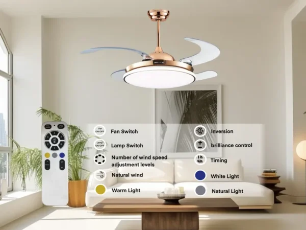 Ceiling Fan, 44-Inch, LED, ABS - view 2