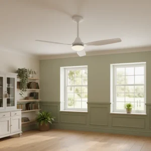 Ceiling Fan, 48-Inch, Brushless, LED, Plastic