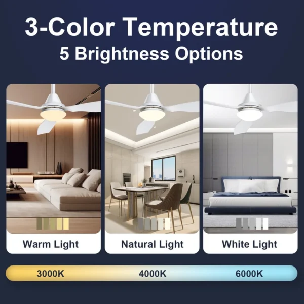 Ceiling Fan, 48-Inch, Brushless, LED, Plastic - view 5
