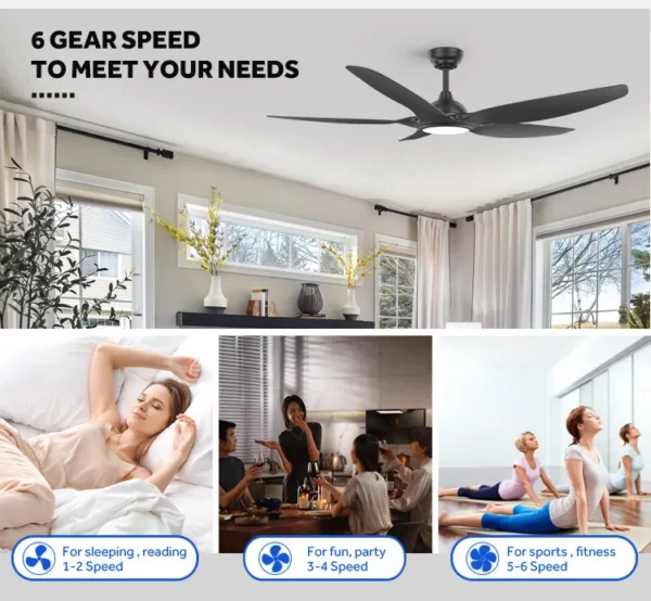 Ceiling Fan, 52-Inch, 10, Metal - view 5