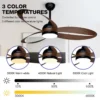 Ceiling Fan, 52-Inch, 3-Blade, LED, ABS - view 5