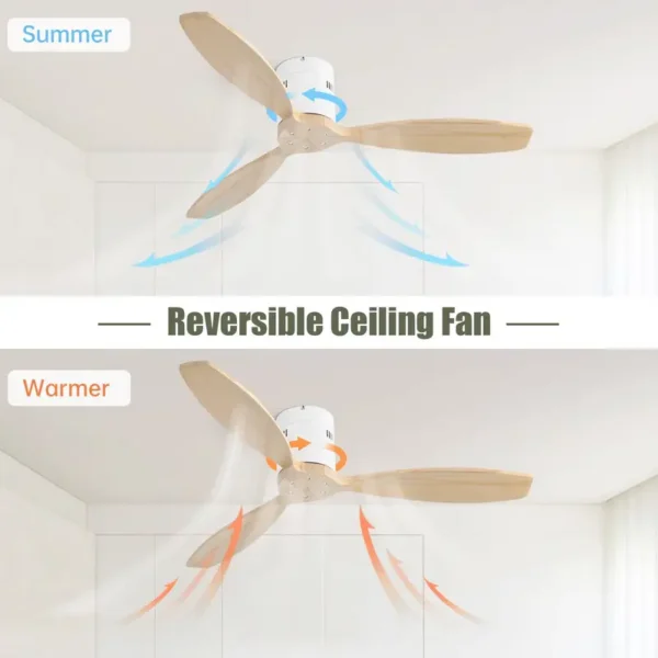 Ceiling Fan, 52-Inch, 60 W, Wood - view 4