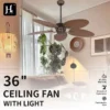 Ceiling Fan, 52-Inch, ABS - view 2