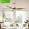 Ceiling Fan, 52-Inch, Abs, LED, 10-Year
