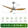 Ceiling Fan, 52-Inch, Abs, LED, 10-Year - view 2