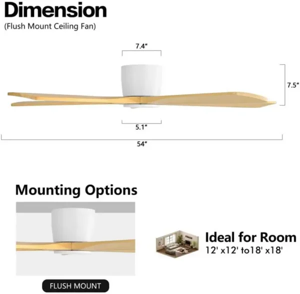 Ceiling Fan, 52-Inch, Copper - view 2