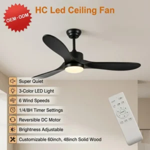 Ceiling Fan, 52-Inch, LED