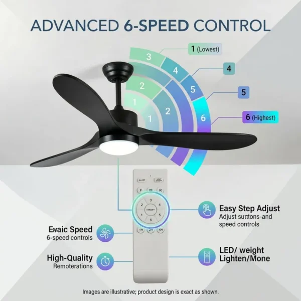 Ceiling Fan, 52-Inch, LED - view 5