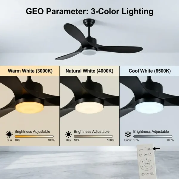 Ceiling Fan, 52-Inch, LED - view 6
