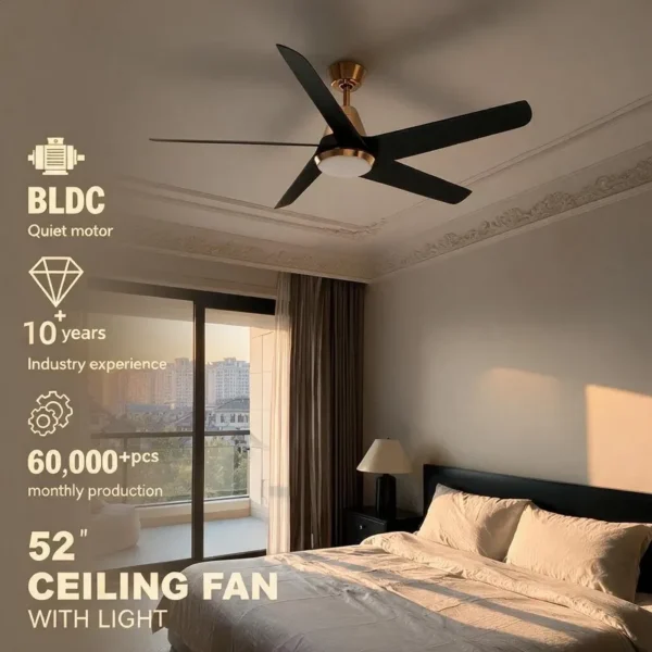 Ceiling Fan, 52-Inch, LED, 6-Speed - view 3