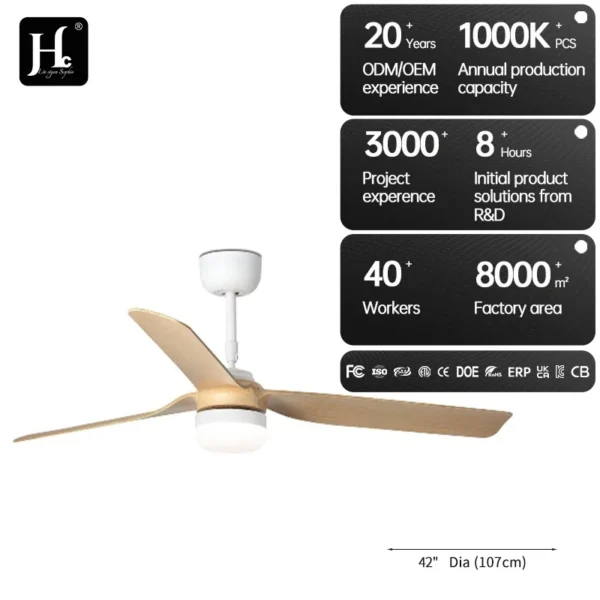 Ceiling Fan, 52-Inch, LED, 6-Speed - view 5