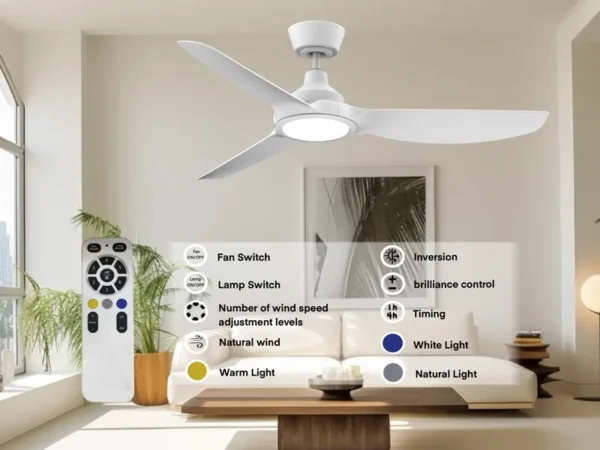 Ceiling Fan, 52-Inch, LED, ABS - view 6